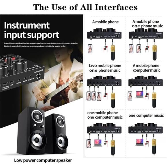 Podcast Equipment Bundle, BM-800 Recording Studio Package with Voice Changer - Picture 2 of 6